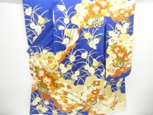花車模様刺繍振袖